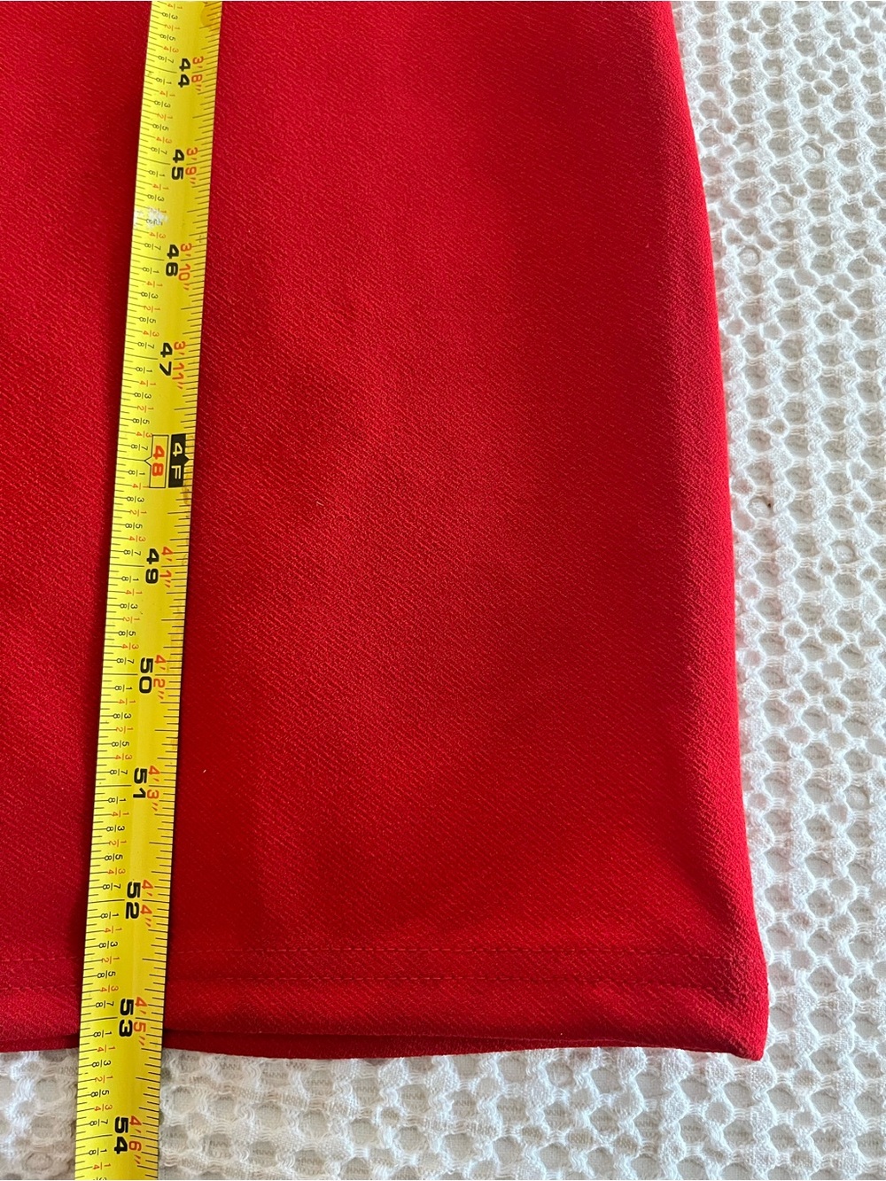 ANTHROPOLOGIE RED CATHY STRUCTURED JUMPSUIT SZ Medium - Picture 4 of 15